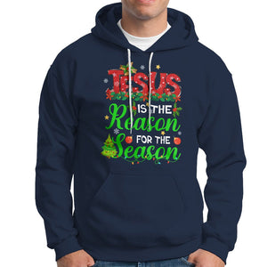 Christmas Hoodie Jesus Is The Reason For The Season TS09 Navy Printyourwear