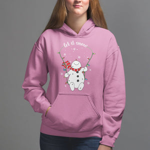 Christmas Hoodie Let It Snow Cute Snowman Xmas TS09 Azalea Printyourwear