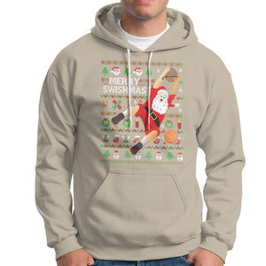 Christmas Hoodie Merry Swishmas Santa Baseketball Player TS09 Sand Printyourwear