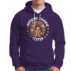 Christmas Hoodie Official Cookie Tester Baking Gingerbread Men TS09 Purple Printyourwear