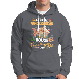 Christmas Hoodie Official Gingerbread House Construction Crew Decorating TS09 Charcoal Printyourwear