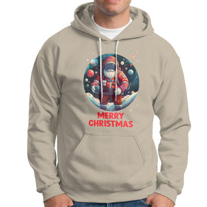 Christmas Hoodie Santa Astronaut Xmas Space Colorful Planet TS09 Sand Printyourwear