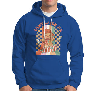 Christmas Hoodie Skateboarding Gingerbread Boy Can't Catch Me TS09 Royal Blue Printyourwear