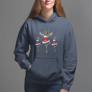 Christmas Hoodie Skeleton Dancing Ballet Xmas Ballerina TS09 Navy Printyourwear