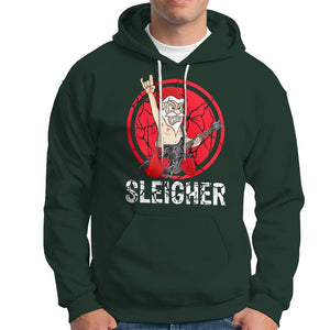 Christmas Hoodie Sleigher Santa Heavy Mental Music TS09 Printyourwear