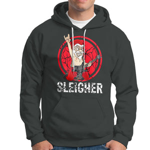 Christmas Hoodie Sleigher Santa Heavy Mental Music TS09 Printyourwear