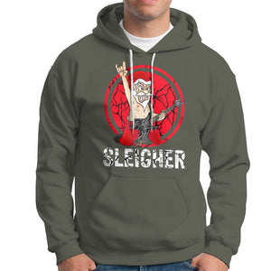 Christmas Hoodie Sleigher Santa Heavy Mental Music TS09 Printyourwear