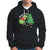 Christmas Hoodie Struggle Is Real T-Rex Christmas Tree Star TS09 Dark Heather Printyourwear