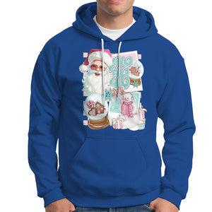 Christmas Hoodie Vintage Pink Santa Claus Ho Ho Ho TS09 Royal Blue Printyourwear