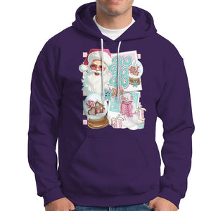 Christmas Hoodie Vintage Pink Santa Claus Ho Ho Ho TS09 Purple Printyourwear