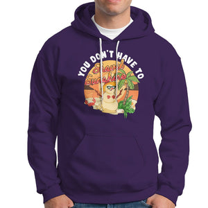 Christmas In Hawaii Hoodie Hawaiian Snowman You Don't Have To Shovel Sunshine TS09 Purple Printyourwear