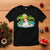 Christmas In July T Shirt Hawaiian Snowman Xmas Palm Tree At The Beach TS09 Black Printyourwear