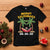 Christmas In July T Shirt Meowy Kalikimaka Cat Chillin' Ho Ho Ho Xmas Palm Tree TS09 Black Printyourwear