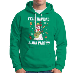 Christmas in Mexico Hoodie Feliz Navidad Juana Party Snowman Dancing TS09 Irish Green Printyourwear