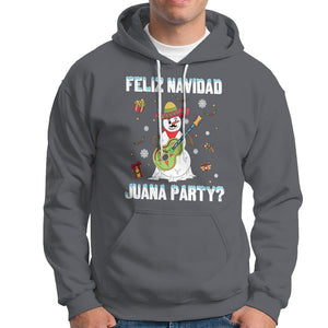 Christmas in Mexico Hoodie Feliz Navidad Juana Party Snowman Dancing TS09 Charcoal Printyourwear