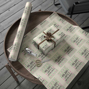 Christmas Lights For Human Rights Wrapping Paper Roll Equality Supporter Gift TS12 Beige Print Your Wear