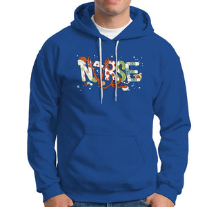 Christmas Nurse Xmas Stethoscope Reindeer Hat Hoodie TS09 Royal Blue Printyourwear