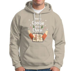 Christmas Pregnancy Gingerbread Baby Cookie In This Oven Hoodie TS09 Sand Printyourwear