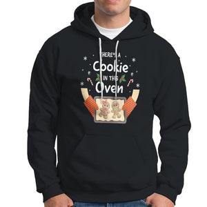 Christmas Pregnancy Gingerbread Baby Cookie In This Oven Hoodie TS09 Black Printyourwear