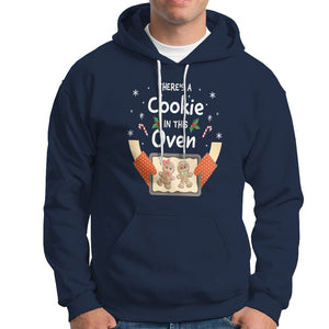 Christmas Pregnancy Gingerbread Baby Cookie In This Oven Hoodie TS09 Navy Printyourwear