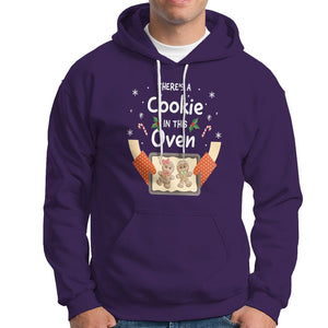 Christmas Pregnancy Gingerbread Baby Cookie In This Oven Hoodie TS09 Purple Printyourwear