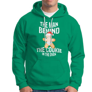 Christmas Pregnancy The Man Behind The Cookie In The Oven Gingerbread Baby Hoodie TS09 Irish Green Printyourwear