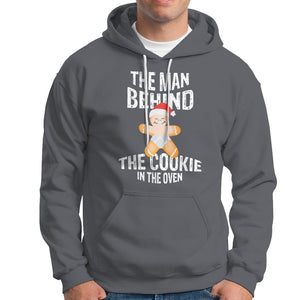 Christmas Pregnancy The Man Behind The Cookie In The Oven Gingerbread Baby Hoodie TS09 Charcoal Printyourwear