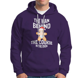 Christmas Pregnancy The Man Behind The Cookie In The Oven Gingerbread Baby Hoodie TS09 Purple Printyourwear