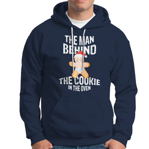 Christmas Pregnancy The Man Behind The Cookie In The Oven Gingerbread Baby Hoodie TS09 Navy Printyourwear