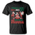 Christmas Santa T Shirt Theres Some Hos In This House Funny Xmas TS02 Black Printyourwear