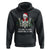 Christmas Skeleton Hoodie It's Fine I'm Fine Everything Is Fine Xmas Light Funny TS02 Black Printyourwear