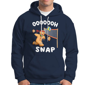 Christmas Sport Hoodie Volleyball Player Gingerbread Man Blocker Oh Snap TS09 Navy Printyourwear