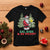 Christmas Sport T Shirt Eat Dink Be Merry Santa Claus Pickleball TS09 Black Printyourwear