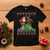 Christmas Sport T Shirt Santa Reindeer Play American Football TS09 Black Printyourwear