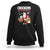 Christmas Sweatshirt Chickens For Everybody Santa Present Chimney TS09 Black Printyourwear