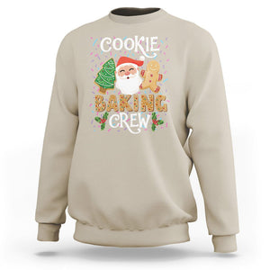 Christmas Sweatshirt Cookie Baking Crew Santa Xmas Tree Gingerbread TS09 Sand Printyourwear