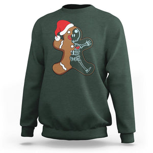 Christmas Sweatshirt Gingerbread Skeleton X-Ray Tech Nurse TS09 Printyourwear