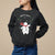 Christmas Sweatshirt Let It Snow Cute Snowman Xmas TS09 Black Printyourwear