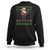 Christmas Sweatshirt Santa Claus Gun Click Click Sing Fa La La La TS09 Black Printyourwear