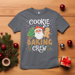 Christmas T Shirt Cookie Baking Crew Santa Xmas Tree Gingerbread TS09 Charcoal Printyourwear