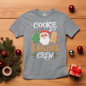 Christmas T Shirt Cookie Baking Crew Santa Xmas Tree Gingerbread TS09 Sport Gray Printyourwear