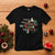 Christmas T Shirt Dance Like Frosty Shine Like Rudolph Give Like Santa Love Like Jesus Tie Dye TS09 Black Printyourwear