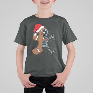 Christmas T Shirt For Kid Gingerbread Skeleton X-Ray Tech Nurse TS09 Printyourwear