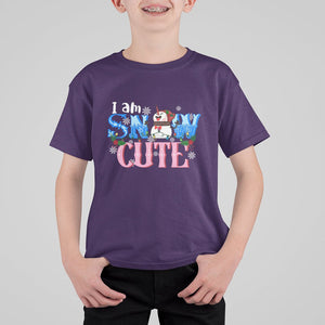 Christmas T Shirt For Kid I Am Snow Cute Snowman Winter Chilling TS09 Purple Printyourwear