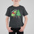 Christmas T Shirt For Kid Struggle Is Real T-Rex Christmas Tree Star TS09 Dark Heather Printyourwear