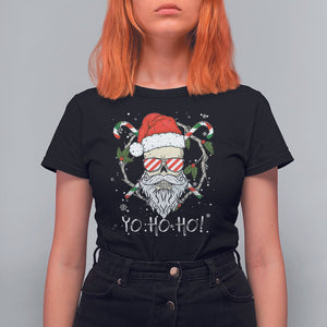 Christmas T Shirt For Women Skull Santa Beard Sunglass Candy Cane TS09 Purple Printyourwear