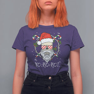 Christmas T Shirt For Women Skull Santa Beard Sunglass Candy Cane TS09 Printyourwear