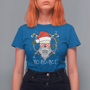 Christmas T Shirt For Women Skull Santa Beard Sunglass Candy Cane TS09 Printyourwear