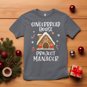 Christmas T Shirt Gingerbread House Project manager Decorating Baking TS09 Charcoal Printyourwear