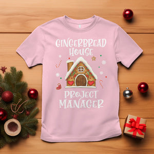 Christmas T Shirt Gingerbread House Project manager Decorating Baking TS09 Light Pink Printyourwear